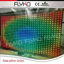 Программируемый светодиодный видеозанавес для бара/украшение для паба