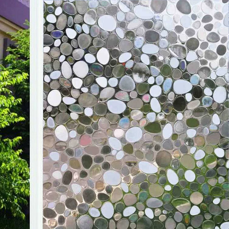 

Funlife 30x200cm 3D Privacy Window Film No Glue Frosted Window Sticker Static Cling Vinyl Decorative Self-adhesive Glass Film