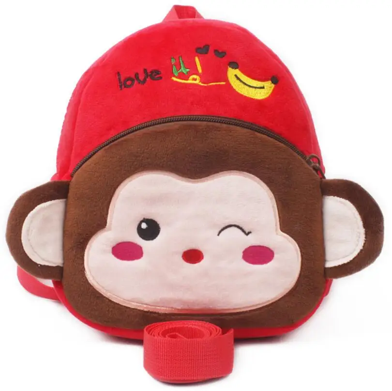 Monkey Милые детские рюкзаки на лямках для девочек, детские рюкзаки для детей 1-3 лет - Цвет: Monkey
