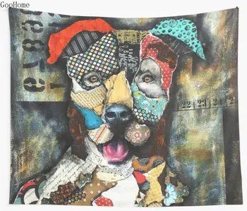 

Pit Bull Wall Tapestry Cover Beach Towel Throw Blanket Picnic Yoga Mat Home Decoration
