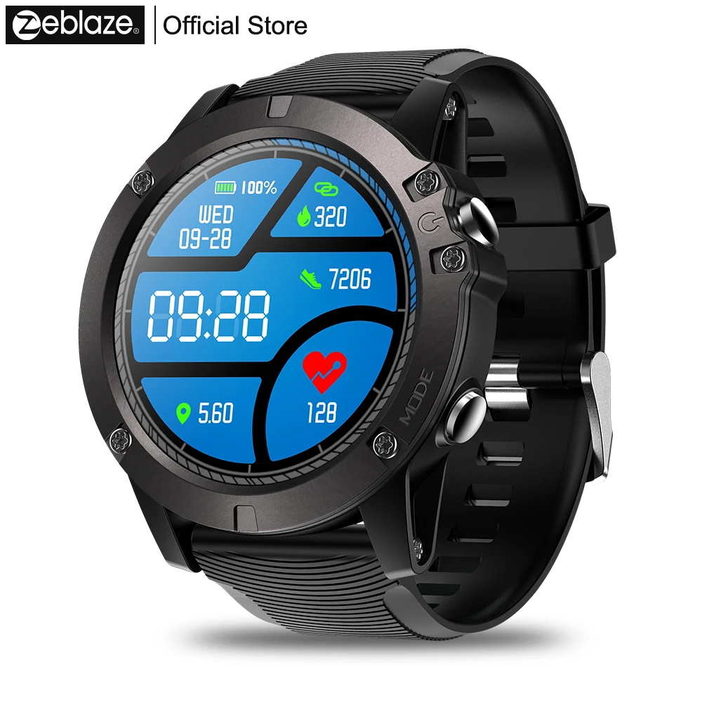 

Zeblaze VIBE 3 Pro Smart Watch 2019 New Men Real-time Weather Optical Heart Rate Monitor All-day Tracking Sports Smartwatch DZ09