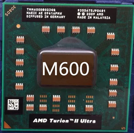 AMD Turion II Ультра двухъядерный мобильный M600 m600 TMM600DBO23GQ 2 4G 2M M620 cpu latop процессор 100%