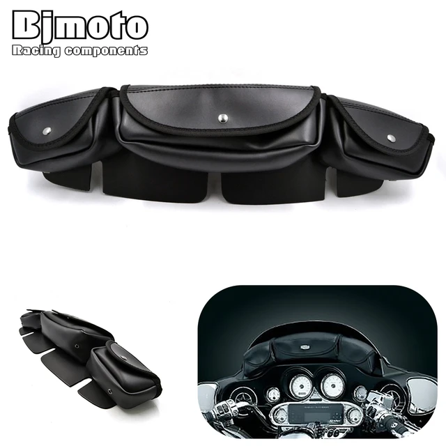 Bag 005 Motorcycle Windshield Saddle 3 Pouch Pocket Fairing For Bag 005 Motorcycle Windshield Saddle 3 Pouch Pocket Fairing For Harley Electra Street Tri
