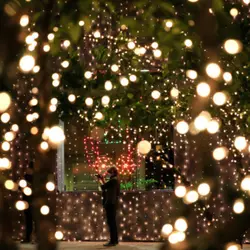 12 метров 100 светодио дный открытый теплый белый Солнечный лампы светодио дный строки Фея праздник для рождественской вечеринки гирлянды