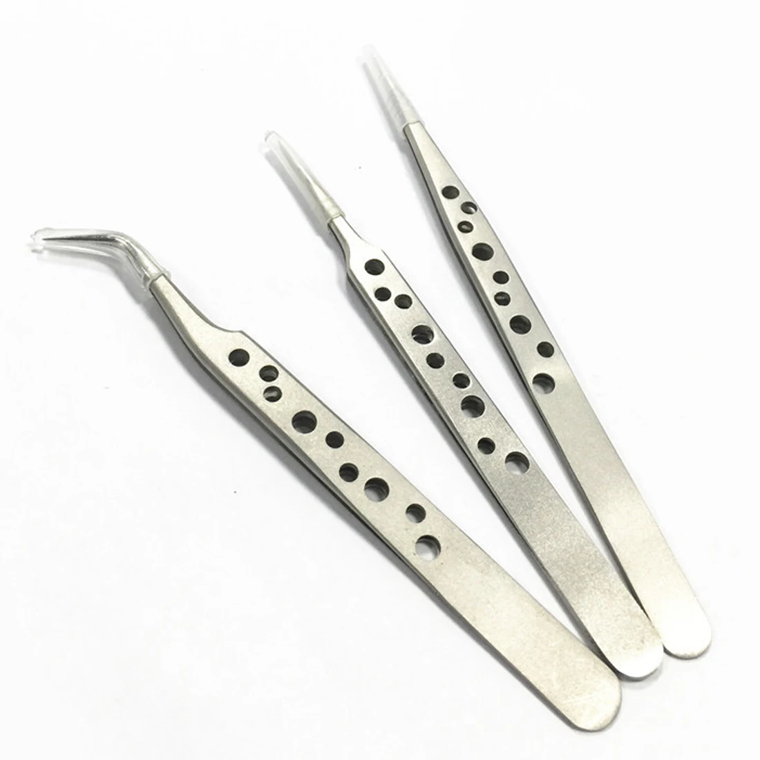 

Anti-Skid Anti-static Hard Thickness Electronics Tweezers Forceps Stainless Steel For Chemical Medical Phone Repair Hand Tools
