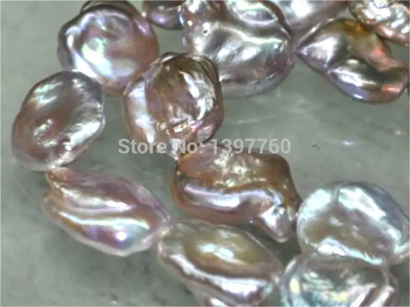 

Miss charm Jew.338 NATURAL SOUTH SEA GENUINE PINKPURPLE PEARL NECKLACE