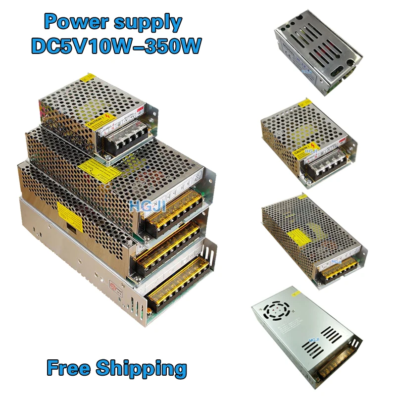 

DC 5V Switching Power Supply 2A 3A 5A 10A 20A 30A 60A 5v40a 5V70A LED strip transforme AC110V 220V To DC 5V For Led Strip Lights
