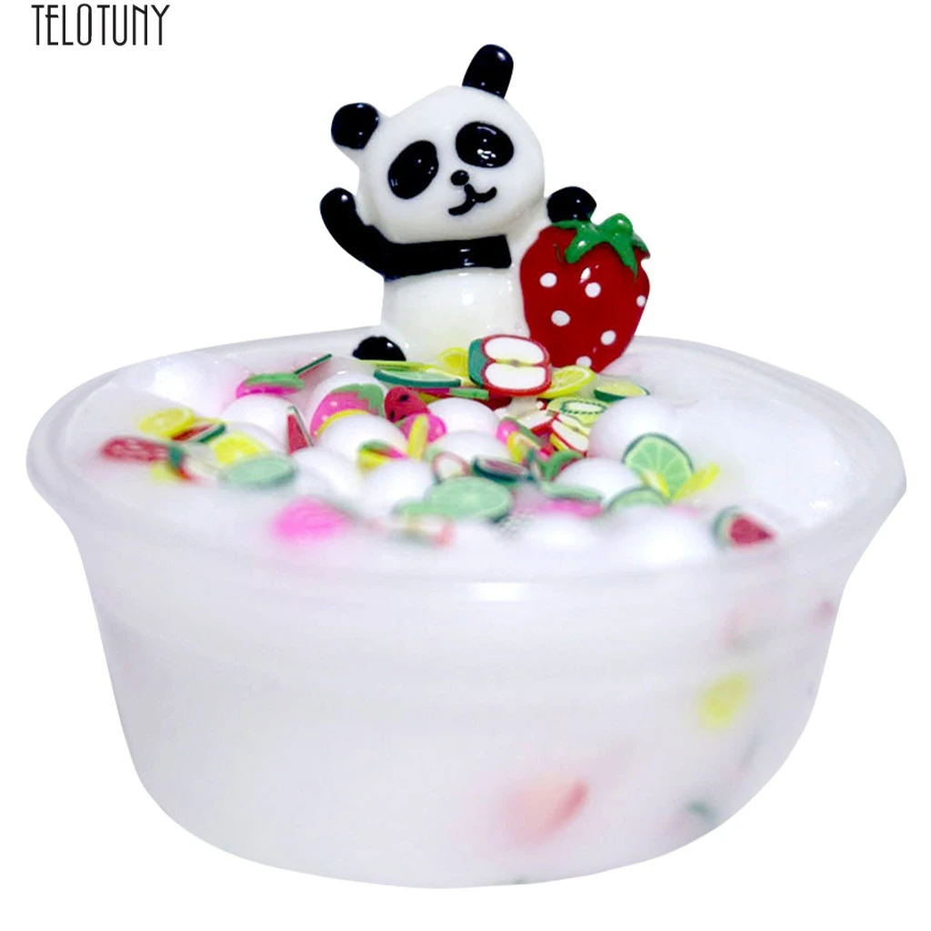 TELOTUNY baby simulation DIY Мороженое грязевая глина панда бусины слизь осадка игрушка для