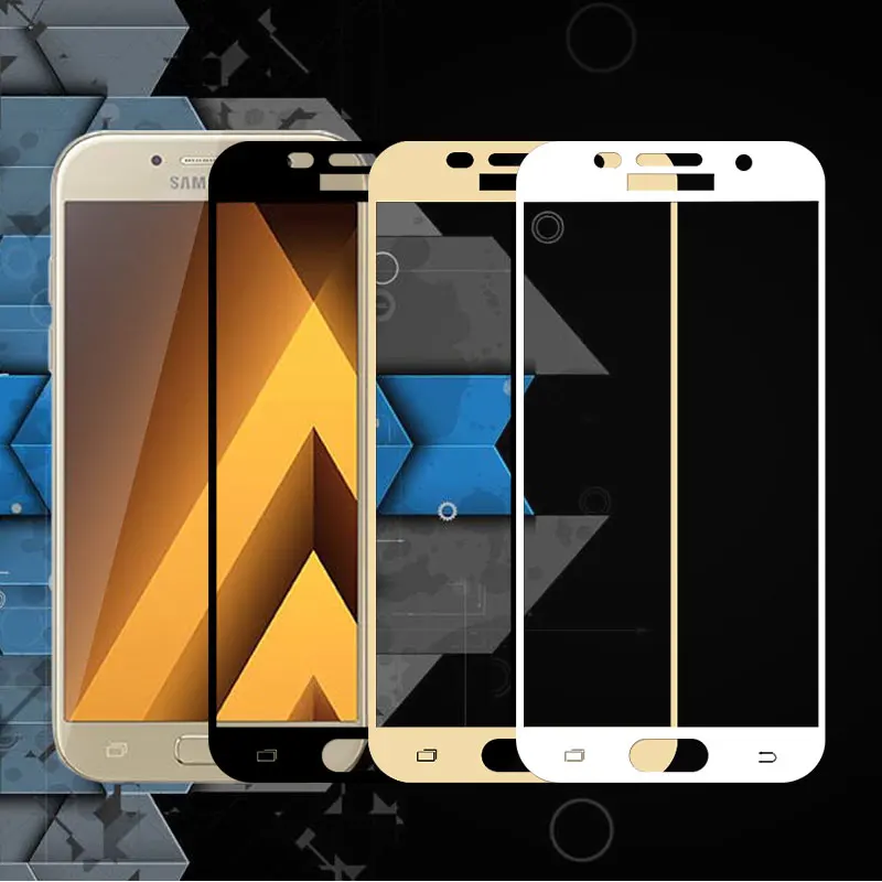 

For Samsung A5 2017 Tempered Glass Screen Protector For Samsung Galaxy A5 2017 A520 5.2" Full Coverage Protective Film 2.5D 9H