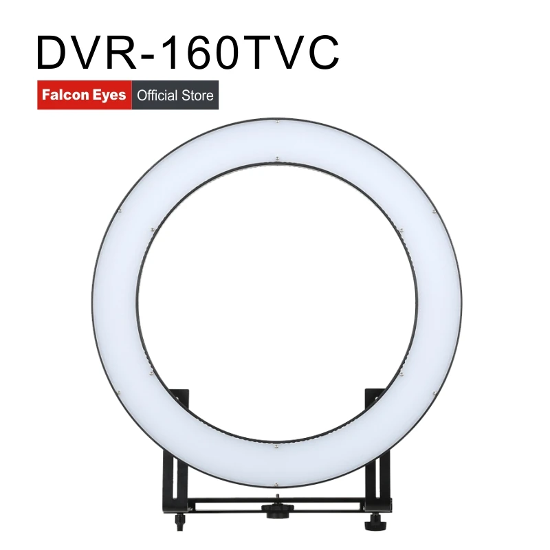 

FALCON EYES Brand 160 Ring LED Panel 5600K Lighting Video Film Continuous Light W/Camera Bracket/Adaptor FalconEyes DVR-160TVC