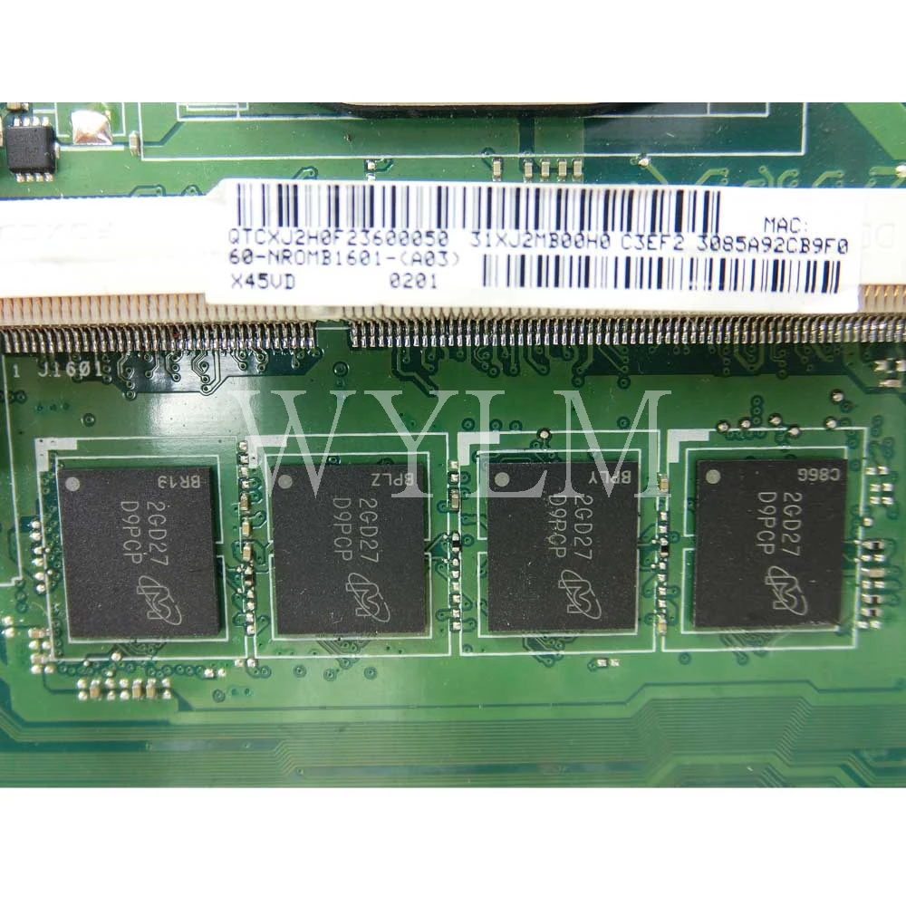  X45VD GT610M 1GB N13M-GE6-S-A1 With 4GB RAM mainboard For ASUS X45V X45VD Laptop motherboard 60-NRO