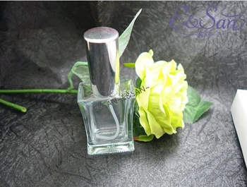 

Wholesale 30ML transparent flat square perfume glass cosmetic spray bottles 100pcs/lot
