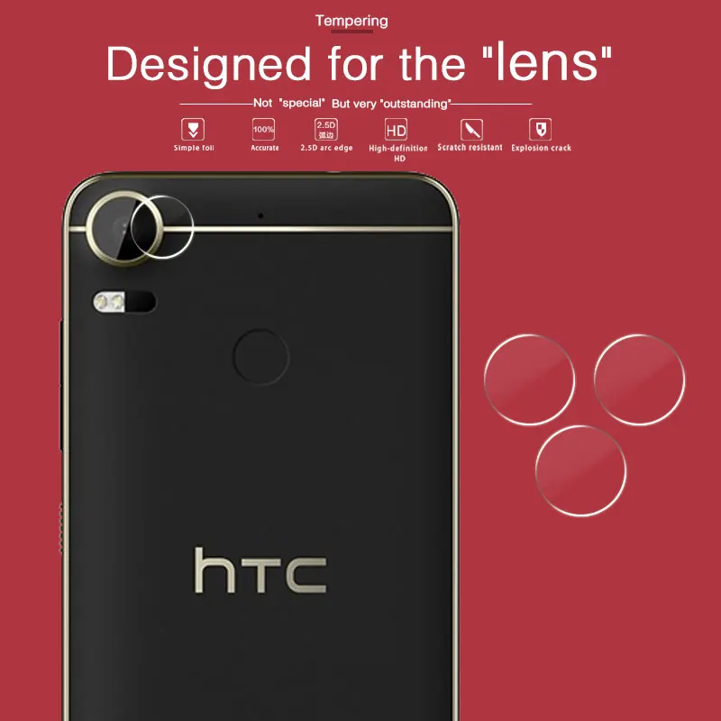 

Accessory Back Camera Lens Screen Protector For HTC Desire 10 PRO 5.5 in Tempered Glass Camera Film Guard Sheild Lens Cover