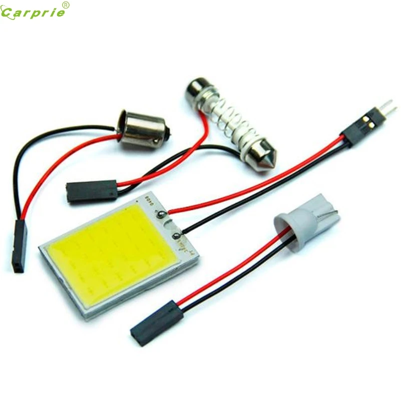 

Cls 8W COB 24 Chip LED Car Interior Light T10 12V Panel light car light source Jun16