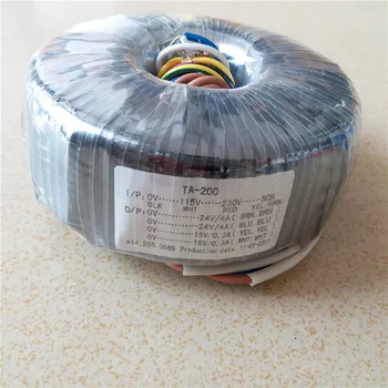 

2*24V 4A 2*15V 0.3A Toroidal transformer copper 115V-230V input custom transformer 200VA for power supply