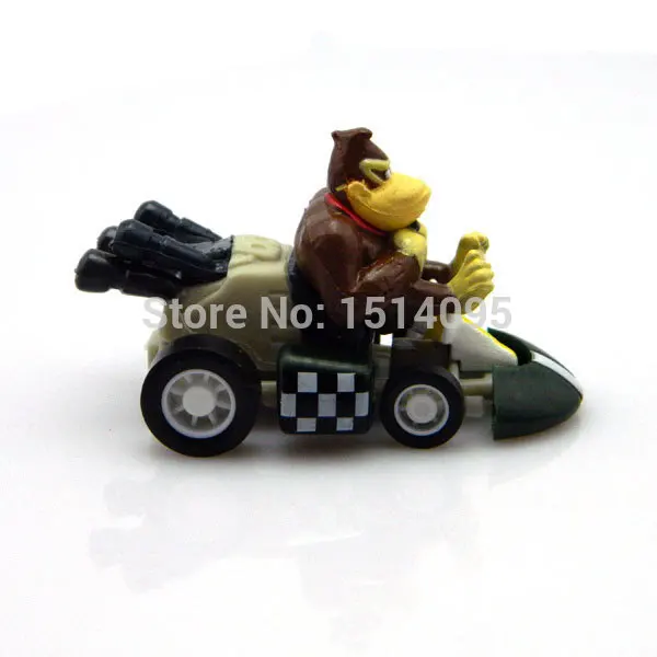 6pcs/set Super Mario Bros Car Kart Pull Back Cars PVC Action Figures Toys Dolls Classic Toys SM031