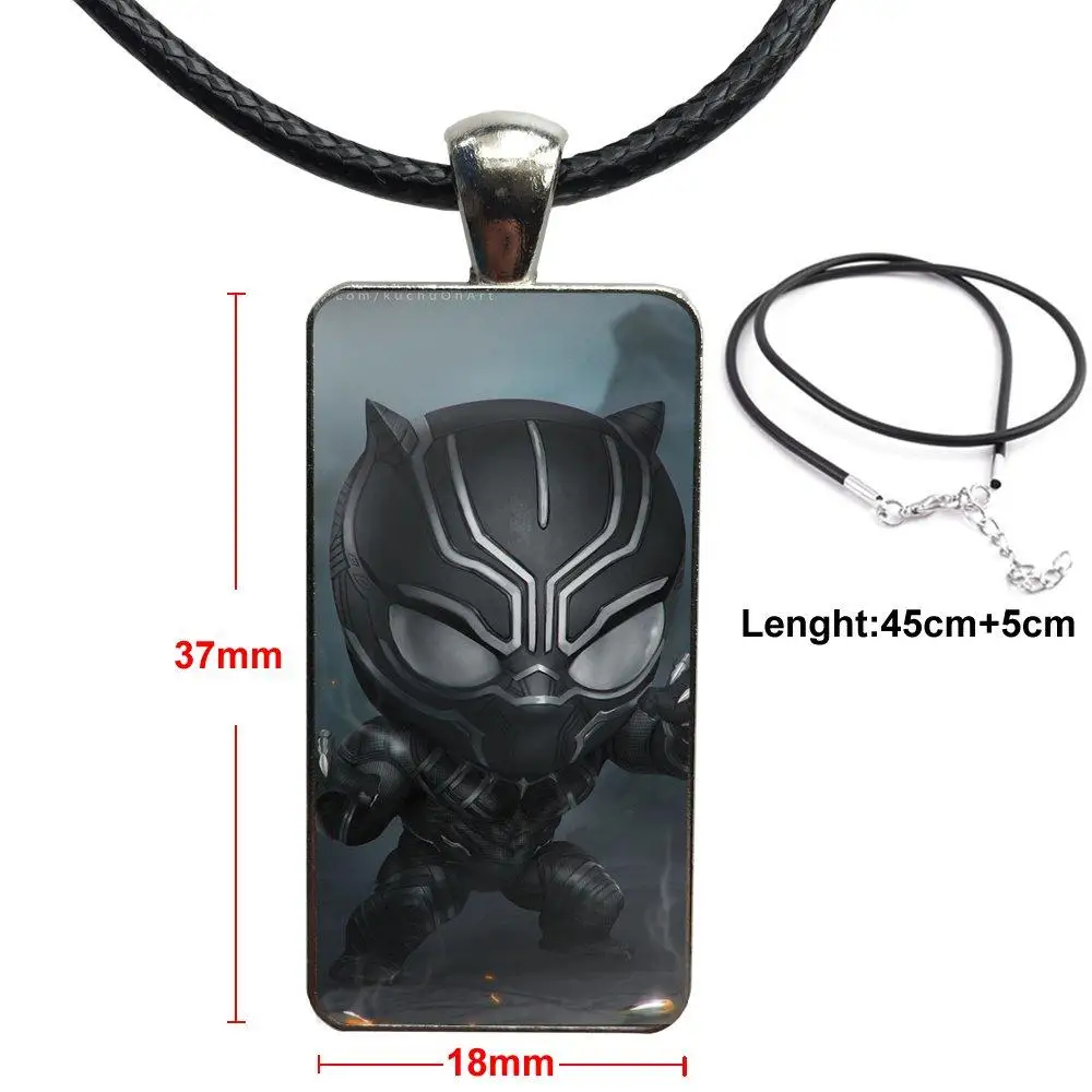 Милое черное пантера Wakanda дизайнерское винтажное стекло женское прямоугольное