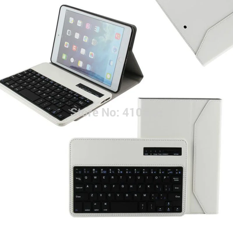Luxury Ultra thin Detachable Bluetooth Keyboard Stand Case Cover For