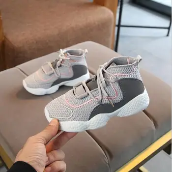 

2019 New High Quality Children Shoes Boys Girls Sport Shoes Fashion Comfortable Outdoor Breathable Mesh Sneakers for Kids