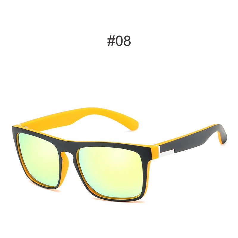 Hdcrafter; брендовые дизайн поляризованные солнцезащитные очки для мужчин матовая черная рамка подходит. Картина храмы водительские очки солнцезащитные очки с чехлом - Цвет линз: 08