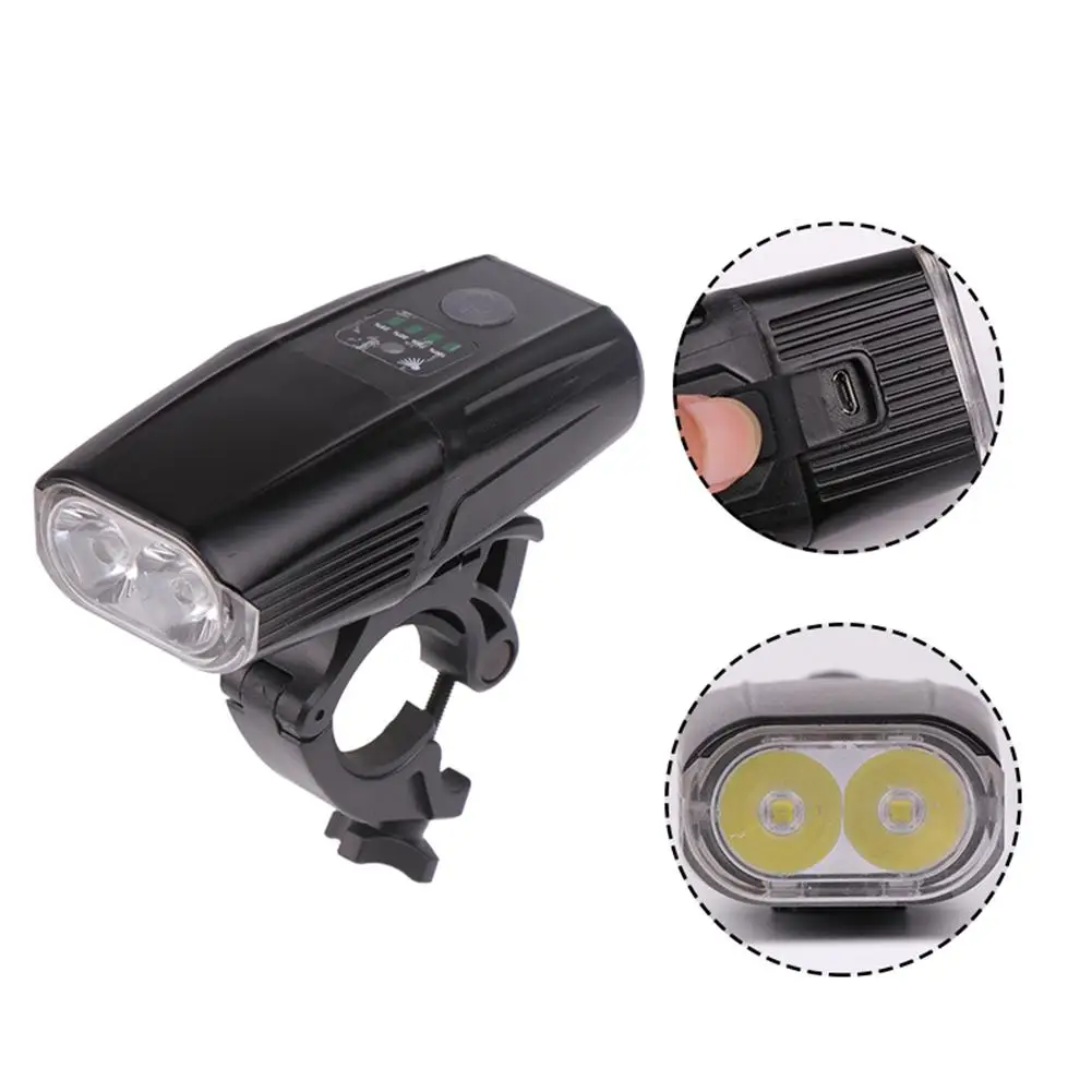 

USB Rechargeable Bike Front Light L2 LED Cycling Bicycle Headlight Handlebar Bycicle Lamp with Built-in Battery