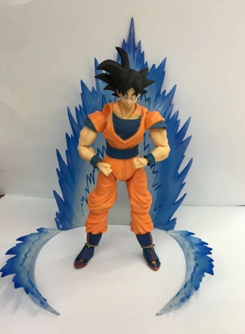 Dragon Ball Z фигурки эффект энергии Aura Yello Blue аниме Святого Сейя Juguetes Esferas Del Brinquedos игрушки куклы модель DBZ