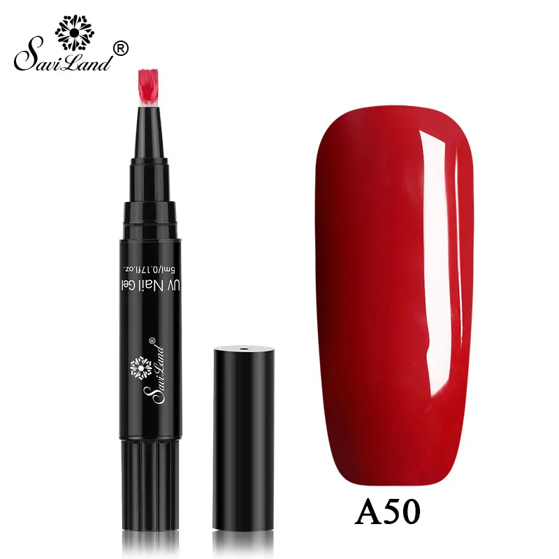 Новейшая ручка для ногтей от Saviland, 58 цветов, гелевая Лаковая ручка для ногтей, Модный Блестящий УФ-лак для ногтей DIY, Гель-лак для ногтей - Цвет: A50