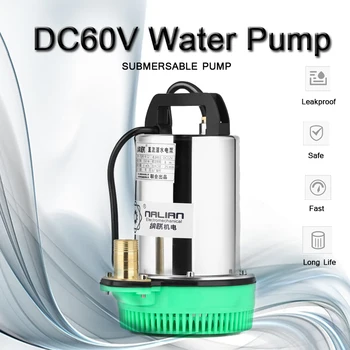 

Pump DC60V 380W Submersible Pump Brush Pump Farm Home Garden Household for Aquarium Fish Tank Fountain Hydroponic Water Pump