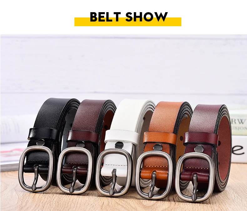 【DWTS】Women's Belt Fashion Women Female Belt Genuine Leather Belts For Women Female Belt Pin Buckles Fancy Vintage for Jeans