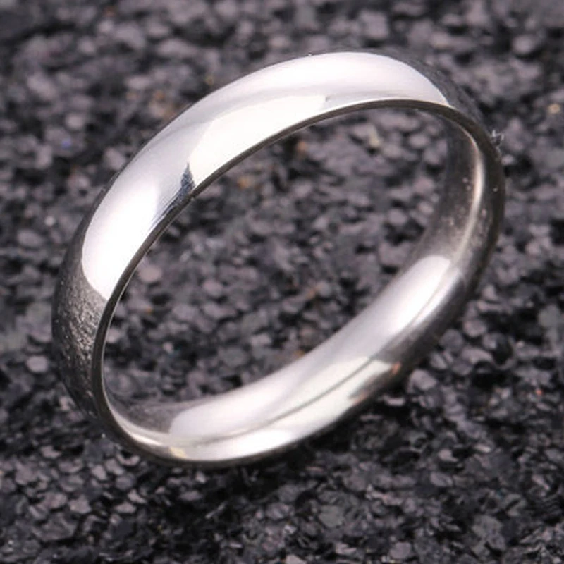 Latest Fashion Fortunately Rose Gold Women Men Polished Stainless Steel Ring Convention Jewelry Wedding Band Ring Valentine Gift