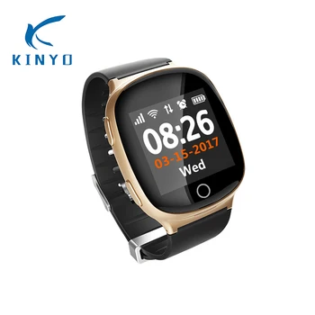 

2018 newest wristwatch with nano card LBS SOS GPS smart watch video phone book smartwatch caring for parents health and safety