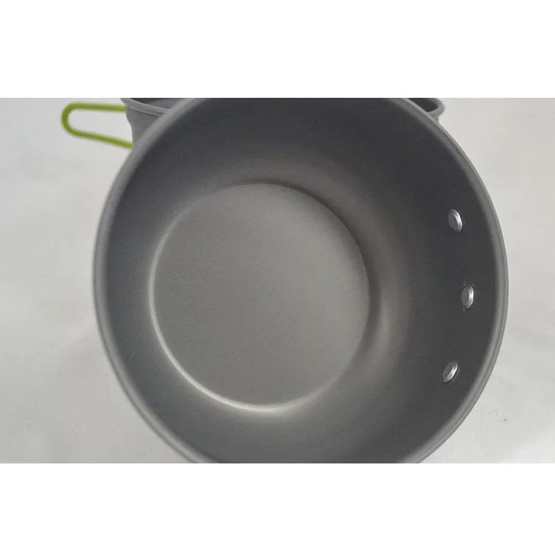 4 piezas al aire libre que acampan yendo de utensilios de cocina mochilero Picnic tazón Pan Pot Set