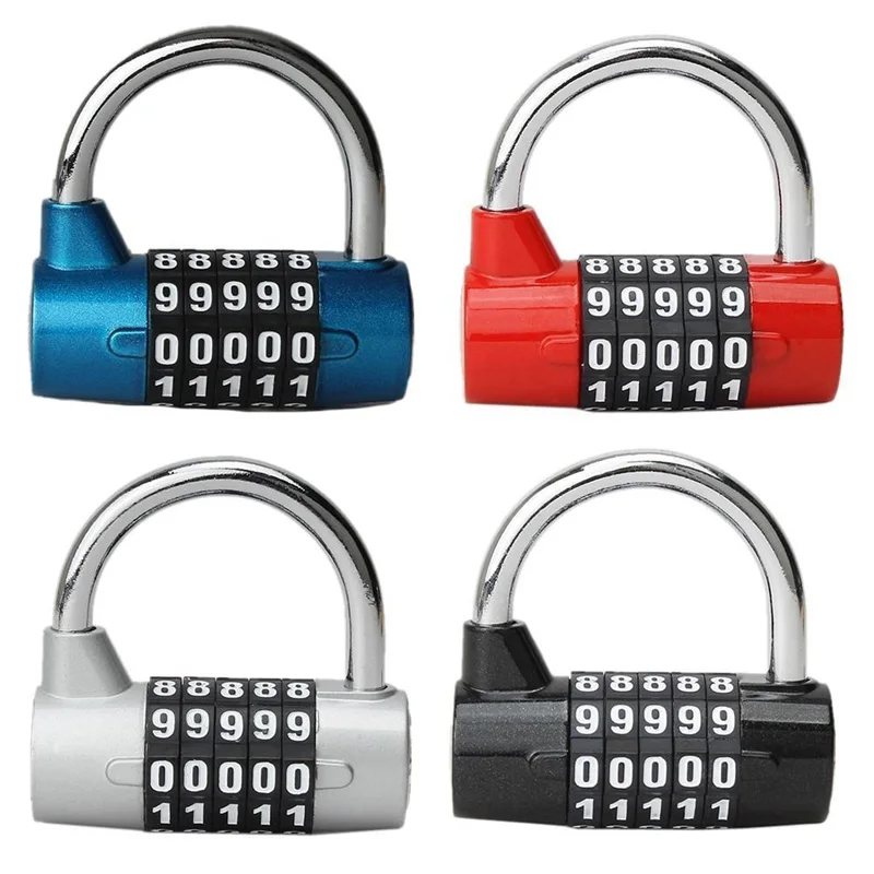 5 Password Safety Lock Zinc Alloy Combination Travel Security Safely