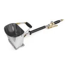 Professional Mortar Sprayer Wall Mortar Gun Stucco Shovel Hopper Ladle Cement Spray Gun Air Stucco Sprayer Plaster Hopper Gun
