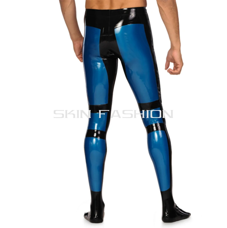 Neckline Entrance Latex Catsuit Shoulder and Crotch Zipper Rubber Bodysuit