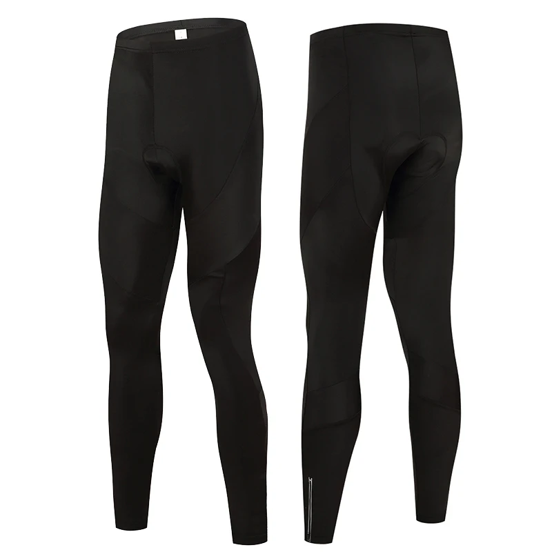 

FUALRNY 2018 pure black Men Cycling Bib Trousers Coolmax 19D Gel pad Lycra MTB Bike Racing Bicycle Bib Pants Breathable