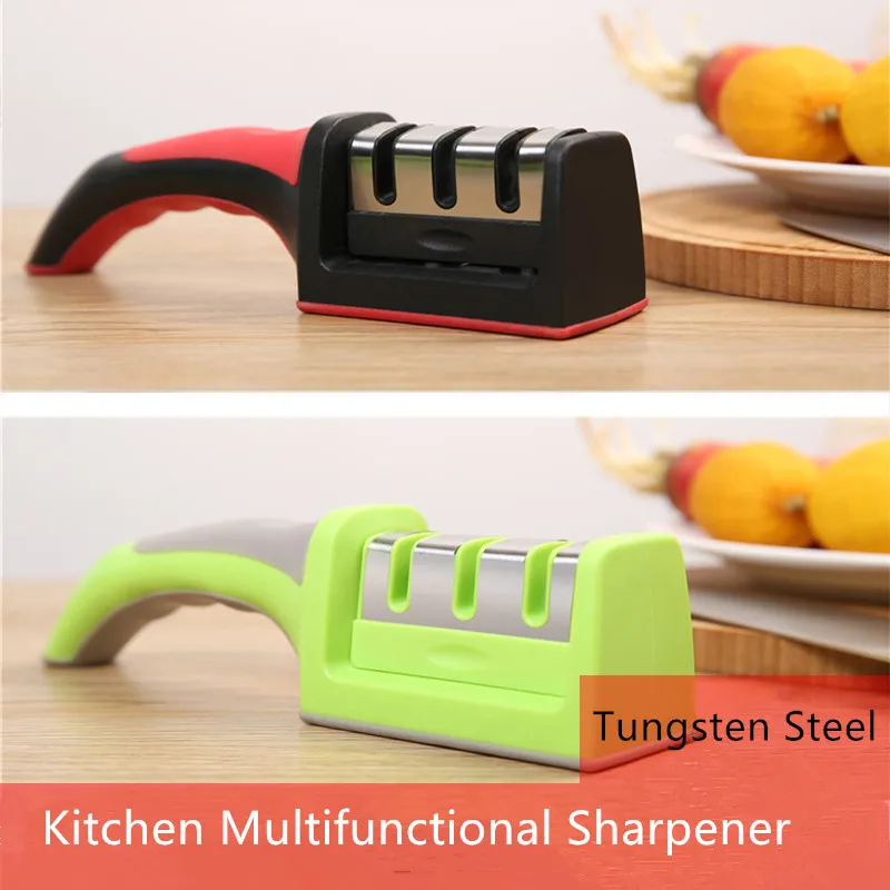 Free Shipping Tungsten Steel Kitchen Chef Multifunctional Knife Scissors Sharpener Household Sharpeners Quick Sharpening Tool | Дом и сад