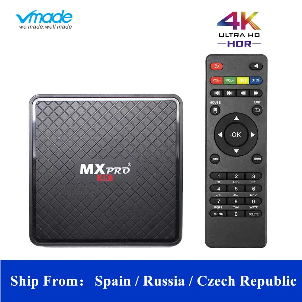 

vmade V96S Smart Android 7.0 TV Box 1GB 8GB 2.4G Wifi Allwinner H3 Quad-Core Set Top Box 1080P HD 3D movie Media player