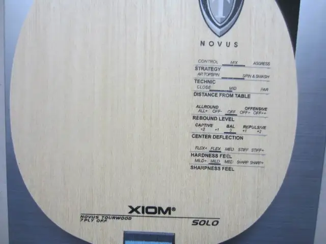 Original XIom SOLO <b>table tennis</b> blade pure wood <b>racquet</b> sports ...