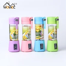 380 мл 2/4/6 лезвий Handhels USB соковыжималка бутылка Портативный электрическая соковыжималка для фруктов и лимона блендер соковыжималка развёртки машина