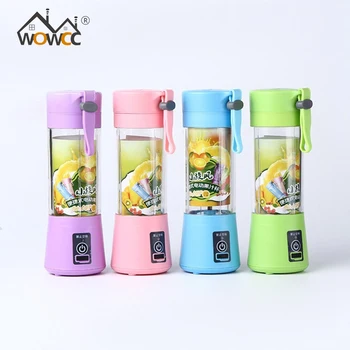 

380ML 2/4/6 Blades Handhels USB Juicer Bottle Portable Electric Fruit Lemon Juicer Blender Squeezer Reamer Machine
