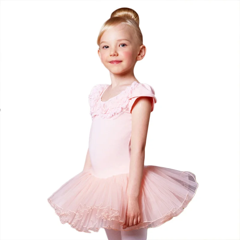 Классическая балетная танцевальная одежда, От 2 до 9 лет, баллетные костюмы для девочек, трико для малыша, профессиональная балерина, платье для детей