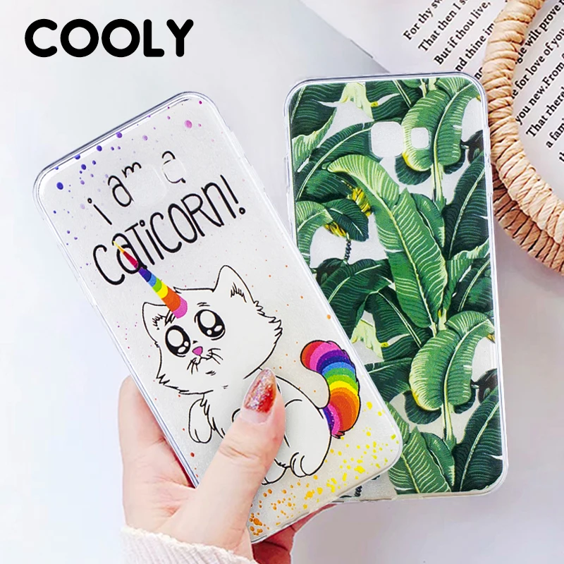 COOLY чехол для samsung J8 2018 Чехлы Galaxy J4 плюс J6 задняя крышка на Plus прозрачный мягкий из