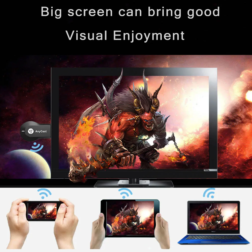 CRENOVA Video Projector Accessories Wireless Same Screen For Smartphone Projector Connect With TV Computer A76 XPE498 YG520