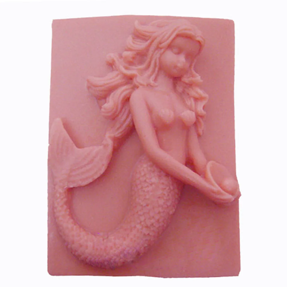 

Grainrain Silicone Soap Molds Mermaid Candle Mold Soap Making Mould DIY Handmade Soap Molds