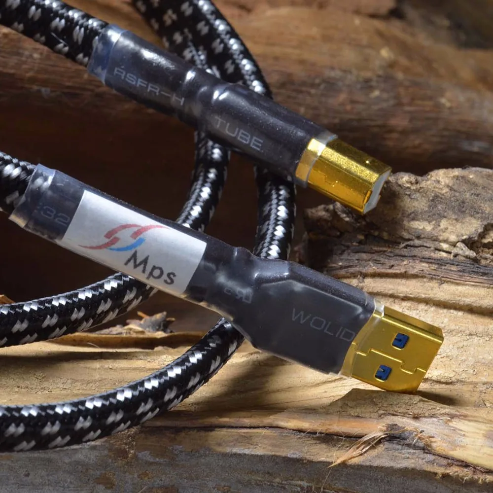 MPS HD-770 USB разъем позолоченный штекер 99.9997% OCC+ посеребренный кабель для передачи данных аудио кабель провод HiFi для DAC PC