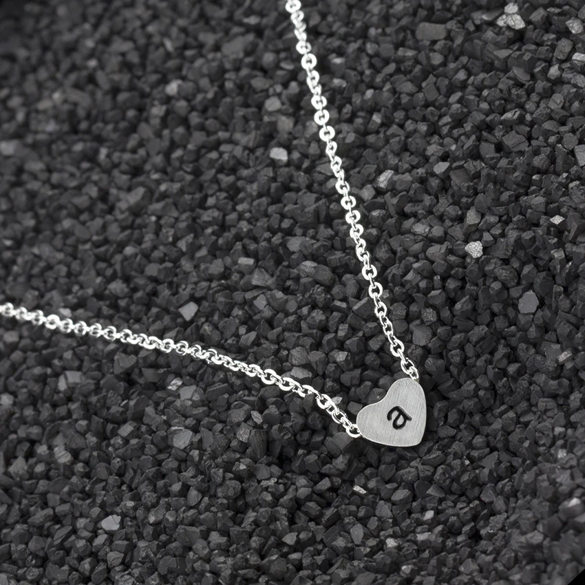 Tiny Heart Gold Initial a Necklace Gold Letter Necklace Initials Name Necklaces Pendant for Women Girls Best Birthday Gift