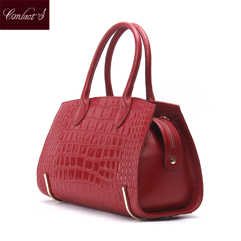 Znana blagovna znamka nova ženska torba z resnično usnjeno poročno torbo rdeče črne usnjene torbe visoke kakovosti Crossbody torbe