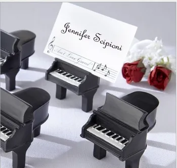 

100pcs/Lot Unique Design Resin Piano Place Card Holder/Name Holder Wedding Party Table Centerpiece Favors DHL Fedex Free
