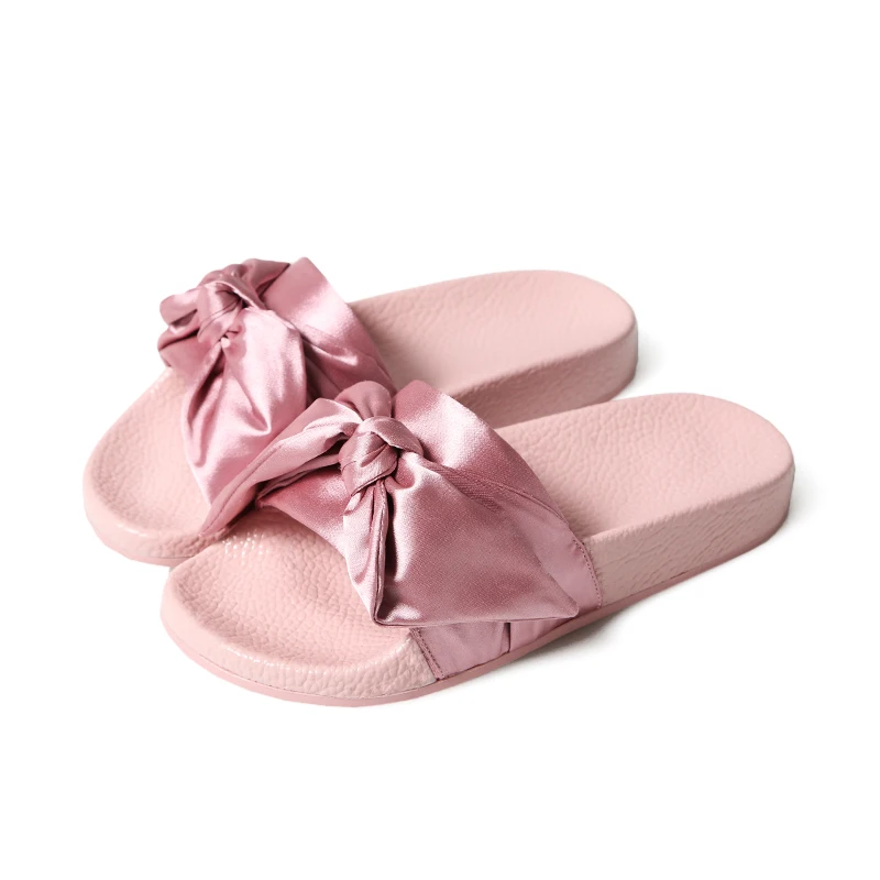 

Rihanna Slippers Women Slides with Big Bow Lady Bowknot Slippers for Summer 2017 Fashion Trends Girls Casual Slippers Size 36-40